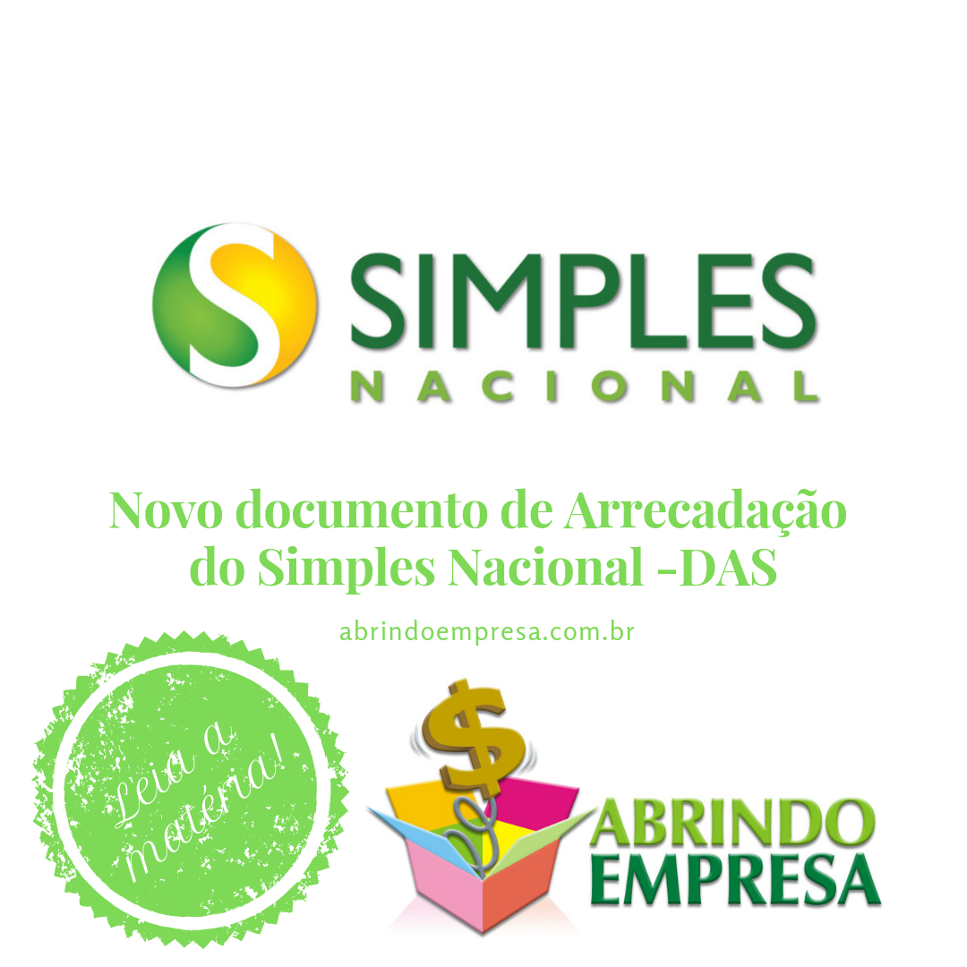 Novo modelo do documento de arrecadação do Simples Nacional (DAS)